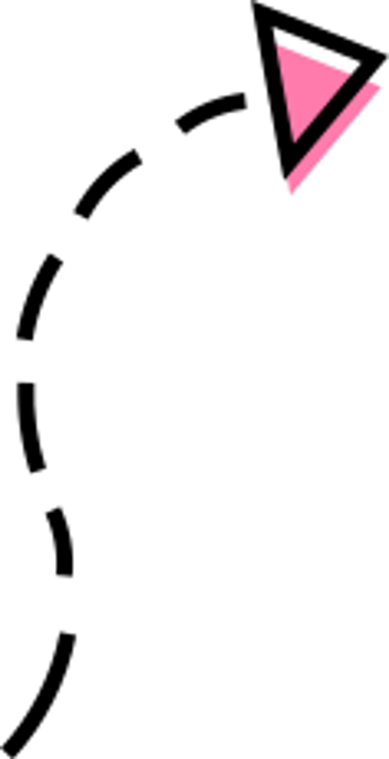 Free Curved Fragmented Arrow Minimalist SVG - Mediamodifier