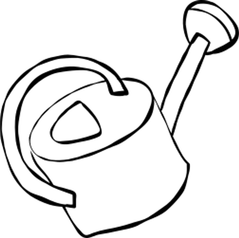 Free Watering Can Outline SVG Mediamodifier