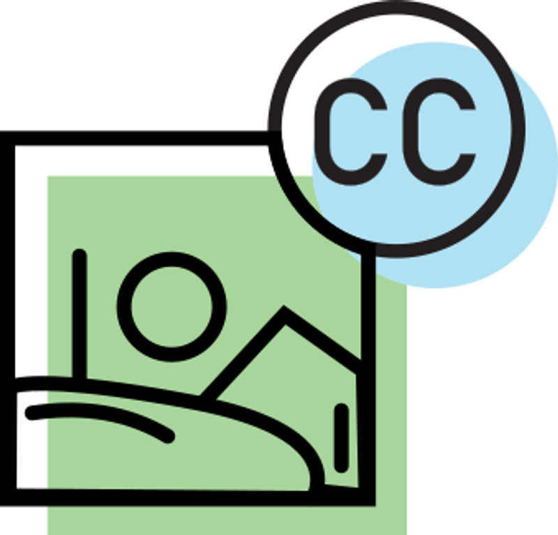 Free Creative Commons CC SVG Icon with image Illustration - Mediamodifier