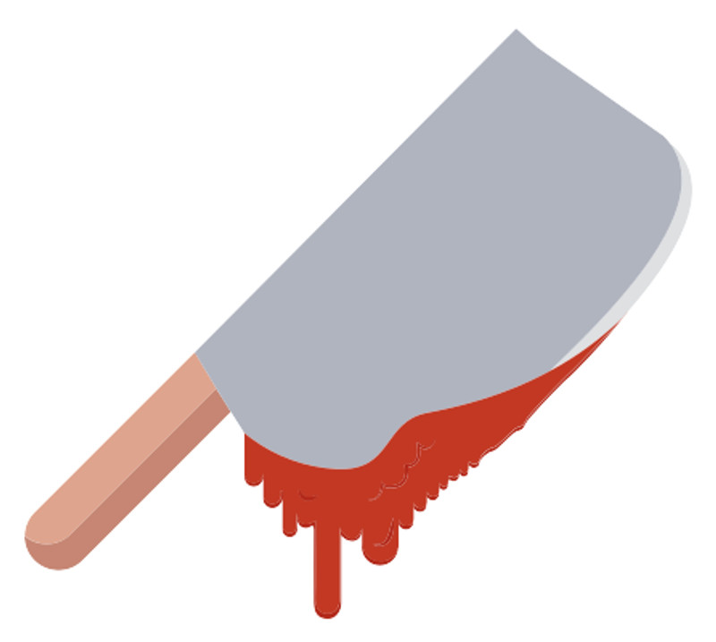 Free Halloween Knife with Blood Illustration - Mediamodifier