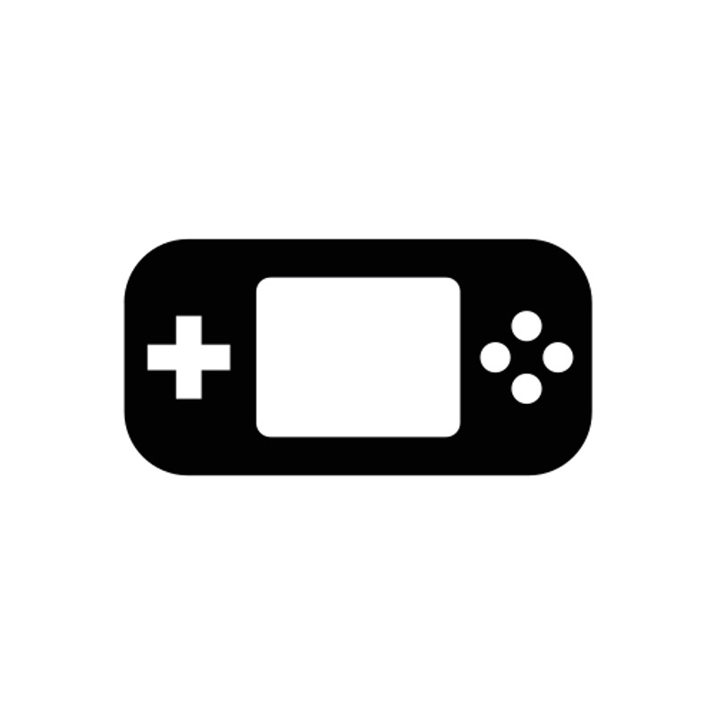 Free Handheld Gaming Console Line Art Icon - Mediamodifier