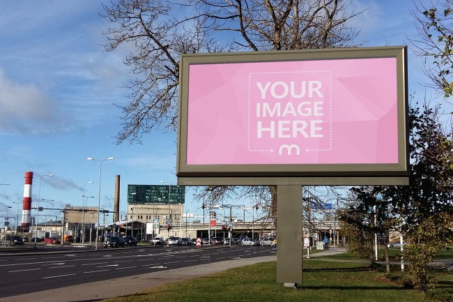 Free Outdoor Billboard Mockup Template - Mediamodifier