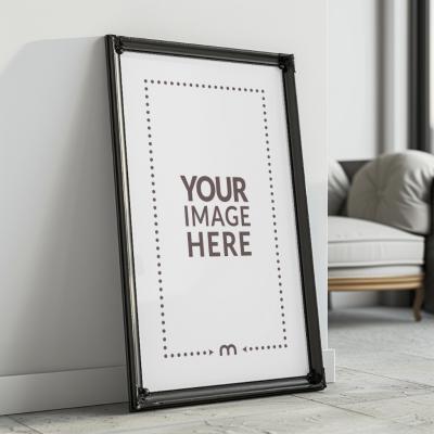 Photo and Painting Frame Mockup in Classic Bedroom