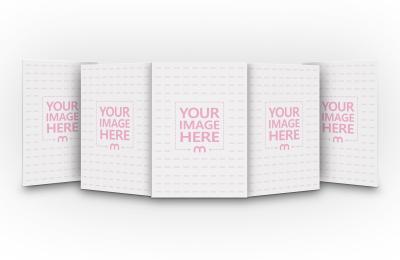 5 Book Covers Mockup