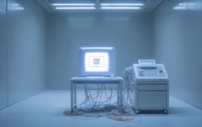 Diagnostic Monitor Mockup in Shielded Room for Medical Interface