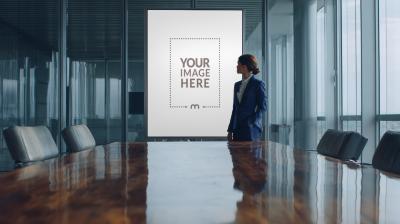 Corporate Pitch Mockup for Leadership Messaging Showcase