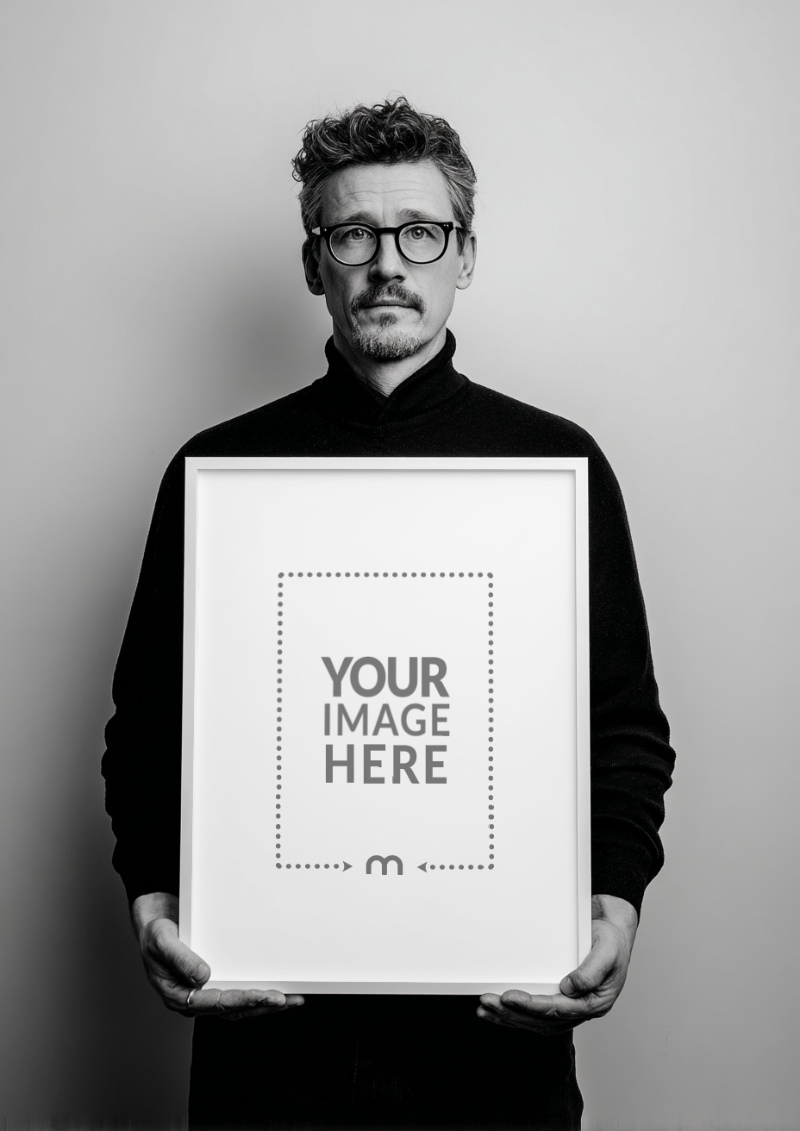 Frame Mockup with Creative Director for Portfolio Display Pitch preview image