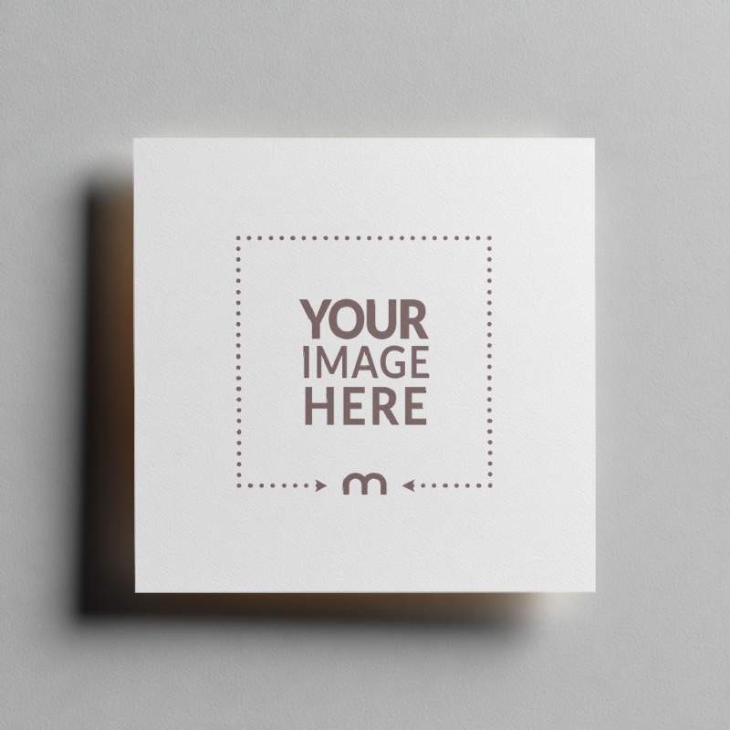 Square Sticker Mockup for Modern Product Seals preview image