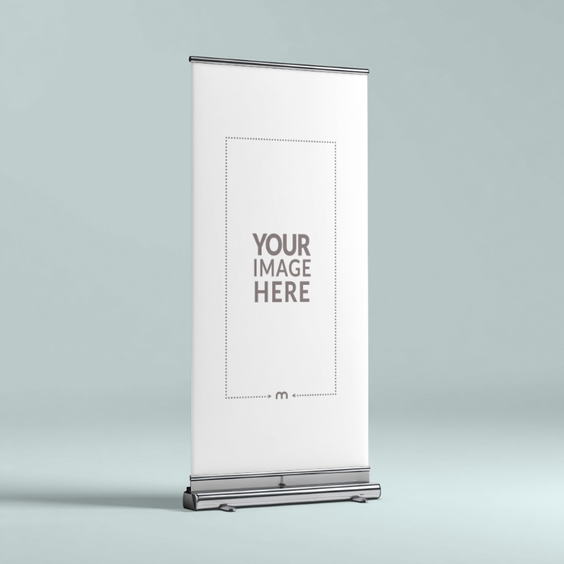 Roll-Up Banner Mockup for Corporate Conference Display preview image