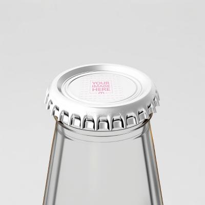 Soda Bottle Cap Mockup for Beverage Packaging Design
