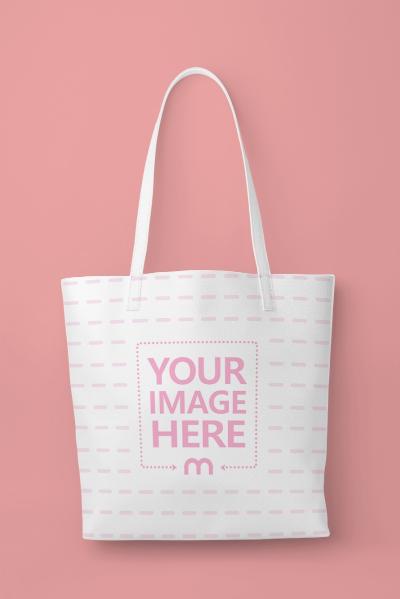 Tote Bag Mockup on Minimal Background for Brand Promotion