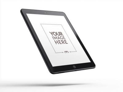 Angled iPad Mockup for Digital Magazine Showcases