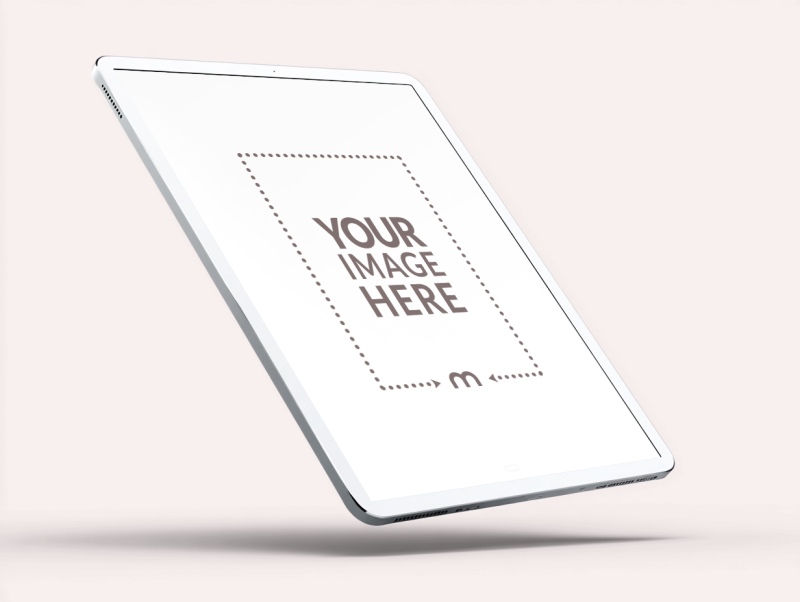 Tilted iPad Mockup for Web Application Previews preview image