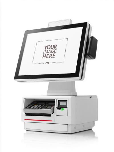 Retail Checkout Display Mockup for POS UI Design
