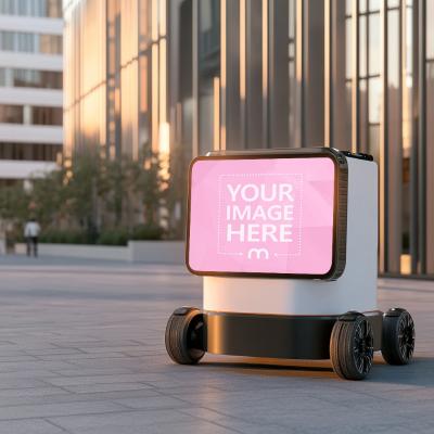 Autonomous Delivery Robot Mockup for Urban Navigation UI