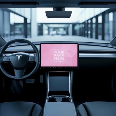 Electric Vehicle Dashboard Mockup for Navigation UI Design