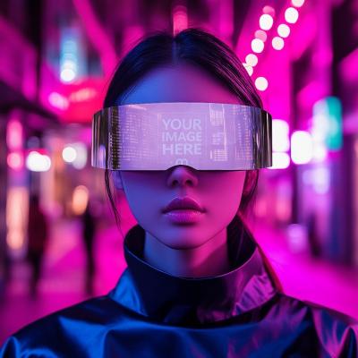 Smart AR Glasses Mockup for AR Interface Concepts