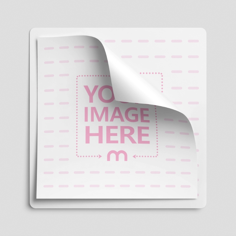 Library Tag Mockup with Folded Corner for Archival Design preview image