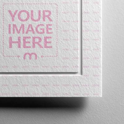 Embossed Label Mockup for Signature Showcase