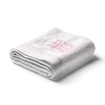 Folded Gym Towel Mockup for Fitness and Spa Product Branding