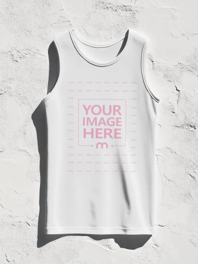 Sleeveless Athletic Tank Top Mockup for Gym Apparels