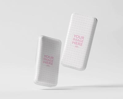 Dual Standing Pouch Mockup in Isolated Background for Branding