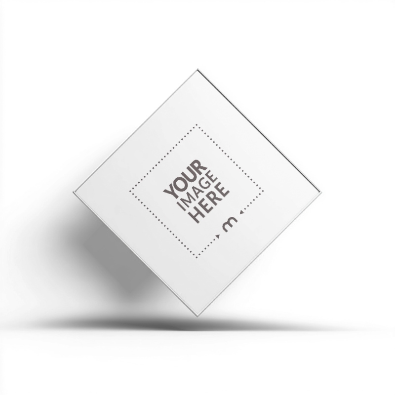 Diamond-Shaped Frame Mockup for Experimental Art Designs preview image