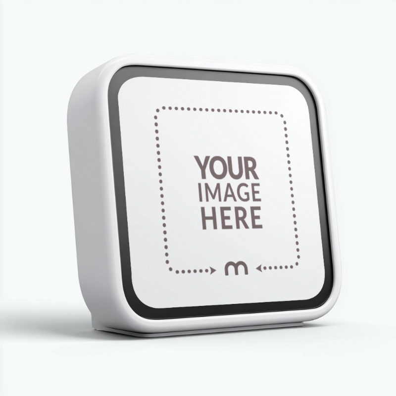 Rounded Square Smart Display Mockup for Smart Assistant UI Designs preview image