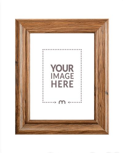 Wooden Photo Frame Mockup for Rustic Home Décor Mockups