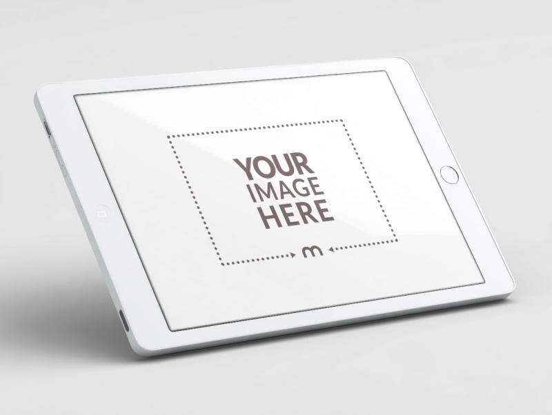 Tablet Mockup on White background for App UI Previews preview image