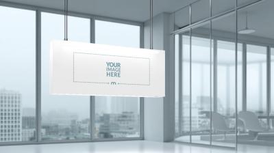 Digital Screen Mockup for Corporate Office Rooms