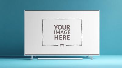 TV Mockup for Immersive Visual Content Mockups