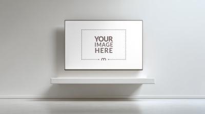 TV Mockup for Interior Entertainment Setup Designs
