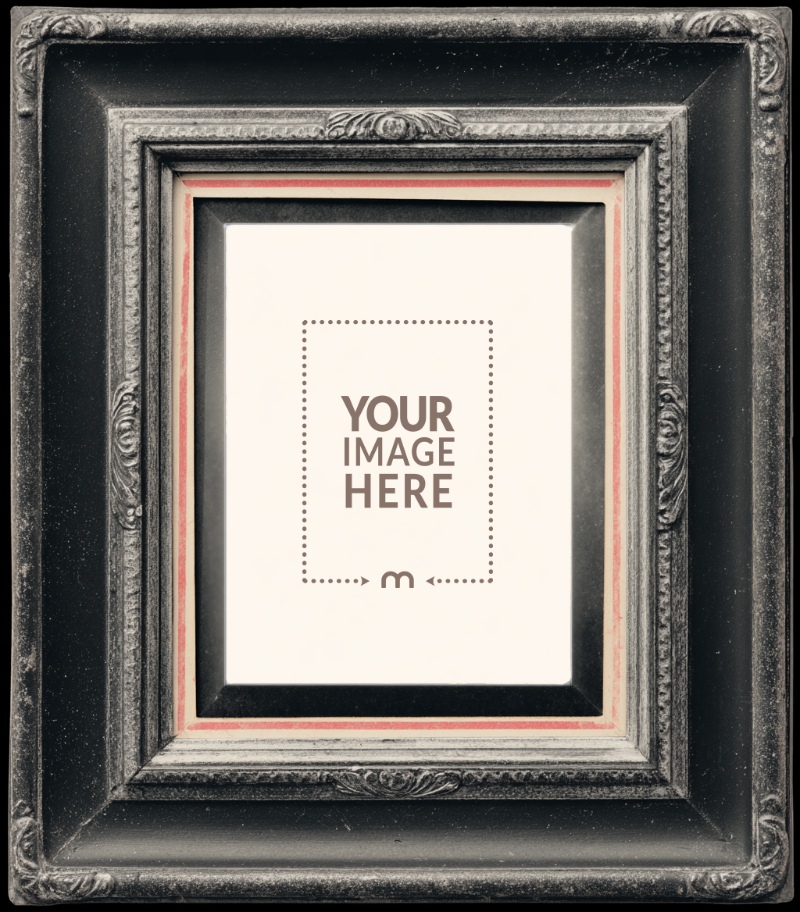 Vintage Frame Mockup for Nostalgic Photo Displays preview image