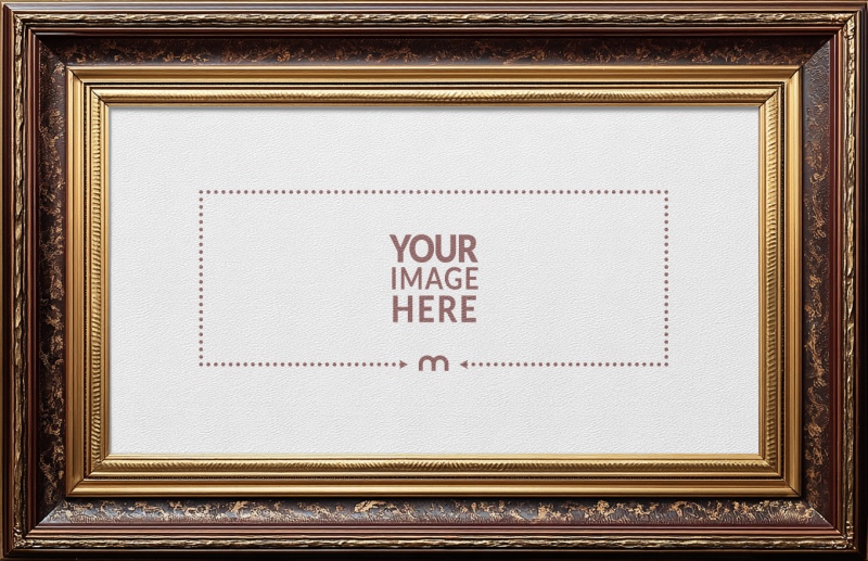 Mahogany Frame Mockup for Certificate and Document Displays preview image