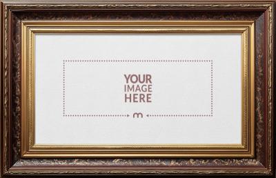 Mahogany Frame Mockup for Certificate and Document Displays