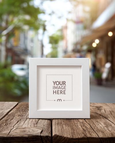 Minimalist Square Frame Mockup for Boutique Photography