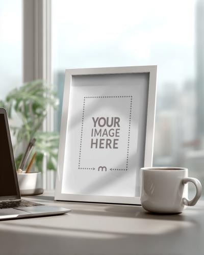 Frame Mockup for Modern Desktop Art and Photo Presentations