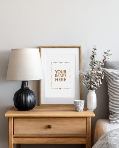 Small Tabletop Frame Mockup for Cozy Home Interior Styling