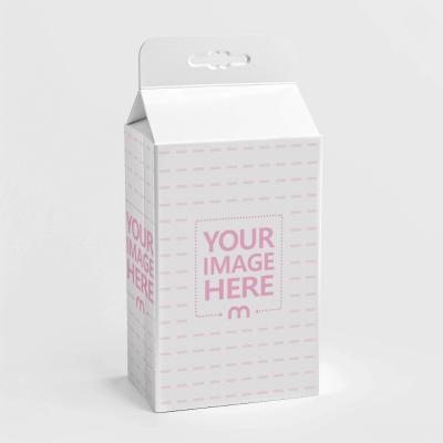 Milk Carton Mockup in Neutral Background for Beverage Marketing