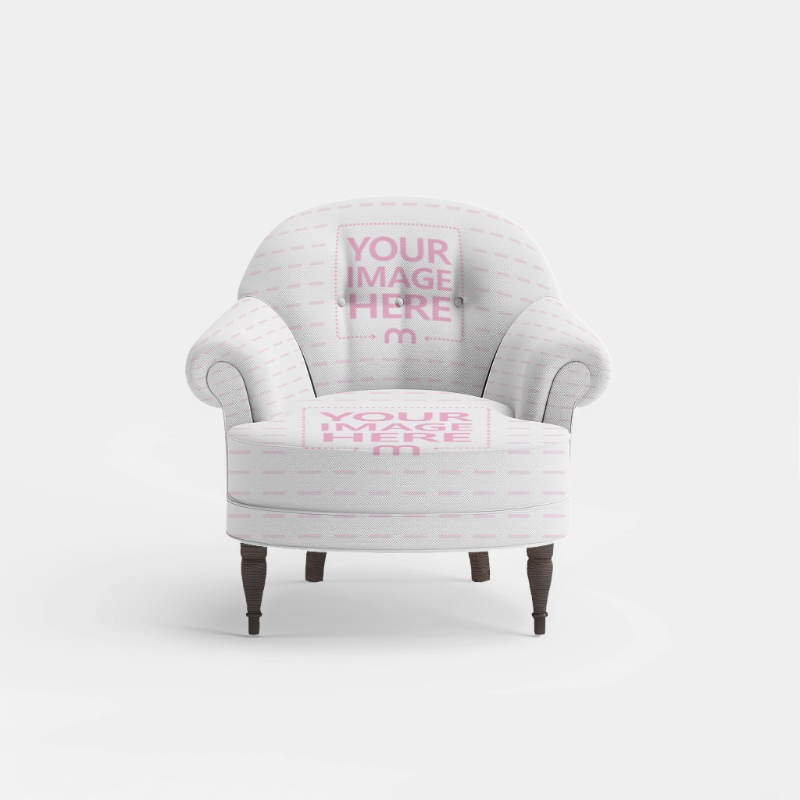 Chair Mockup in White Background for Furniture Store Catalogs preview image
