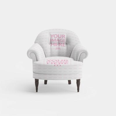 Chair Mockup in White Background for Furniture Store Catalogs