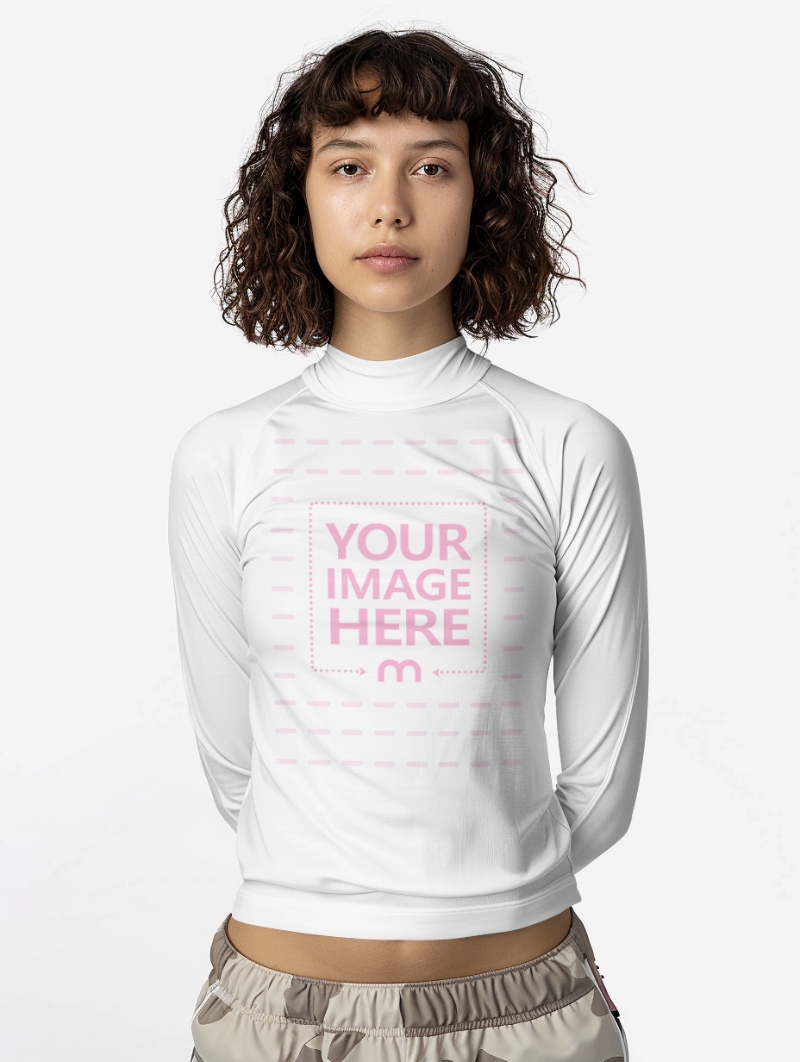 Dri-Fit Long Sleeve Top Mockup for Athletic Apparel Promotions preview image