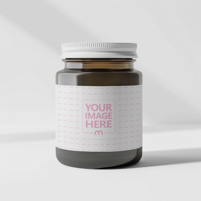 Jam Jar Label Mockup for Homemade Preserves Branding preview image