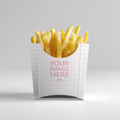 French Fries Packaging Mockup for Fast Food Branding