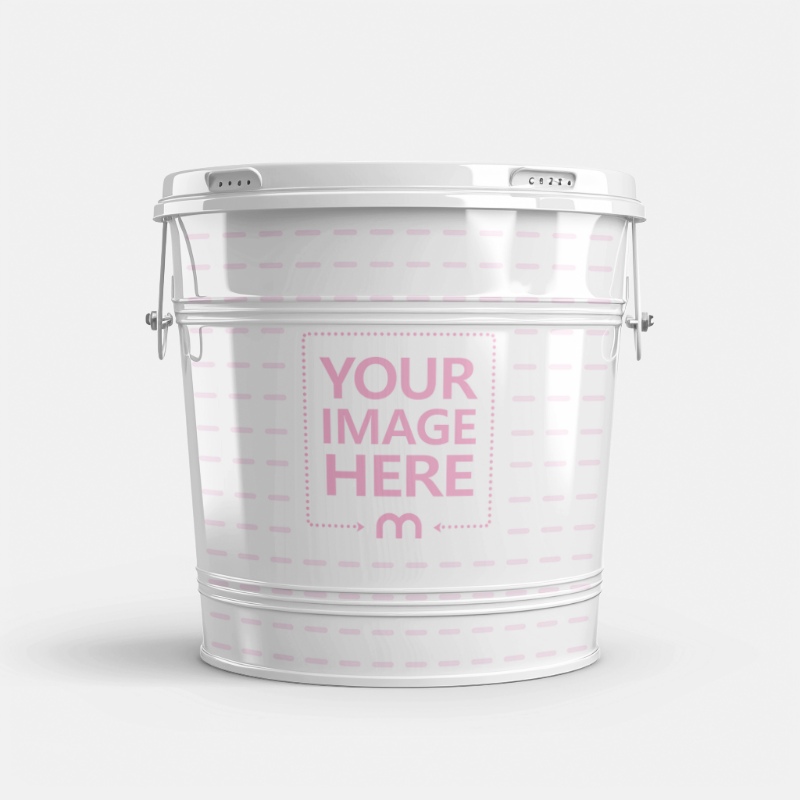 Paint Bucket Mockup for Hardware Store Promotions preview image