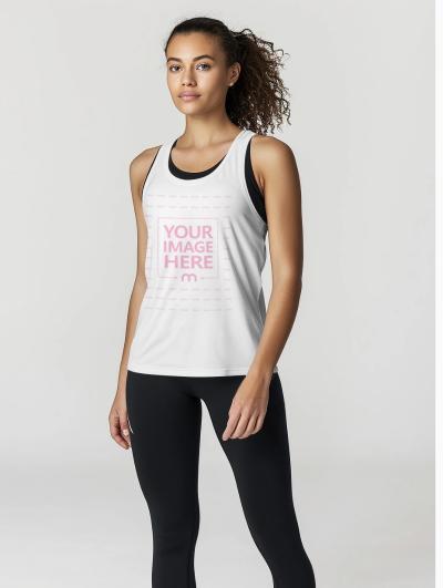 Women’s Training Tank Mockup for Workout Apparel Ads