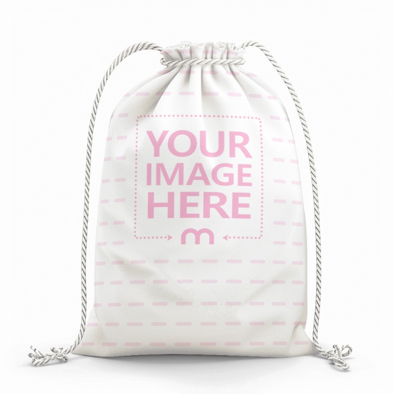 Simple Rope Handle Bag Mockup for Retail Packaging preview image
