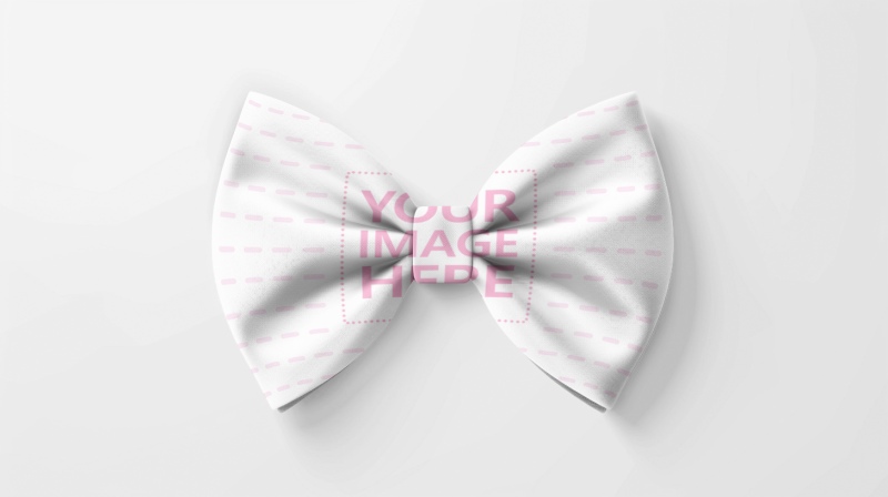 Bow Tie Mockup Top View for Formalwear Fashion Branding preview image