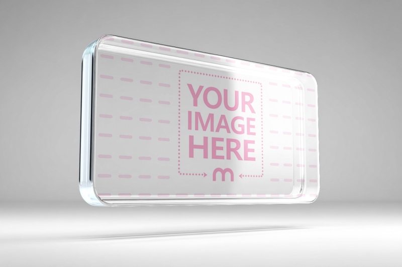 Floating Transparent Holographic Screen Mockup for Sci-Fi Design preview image